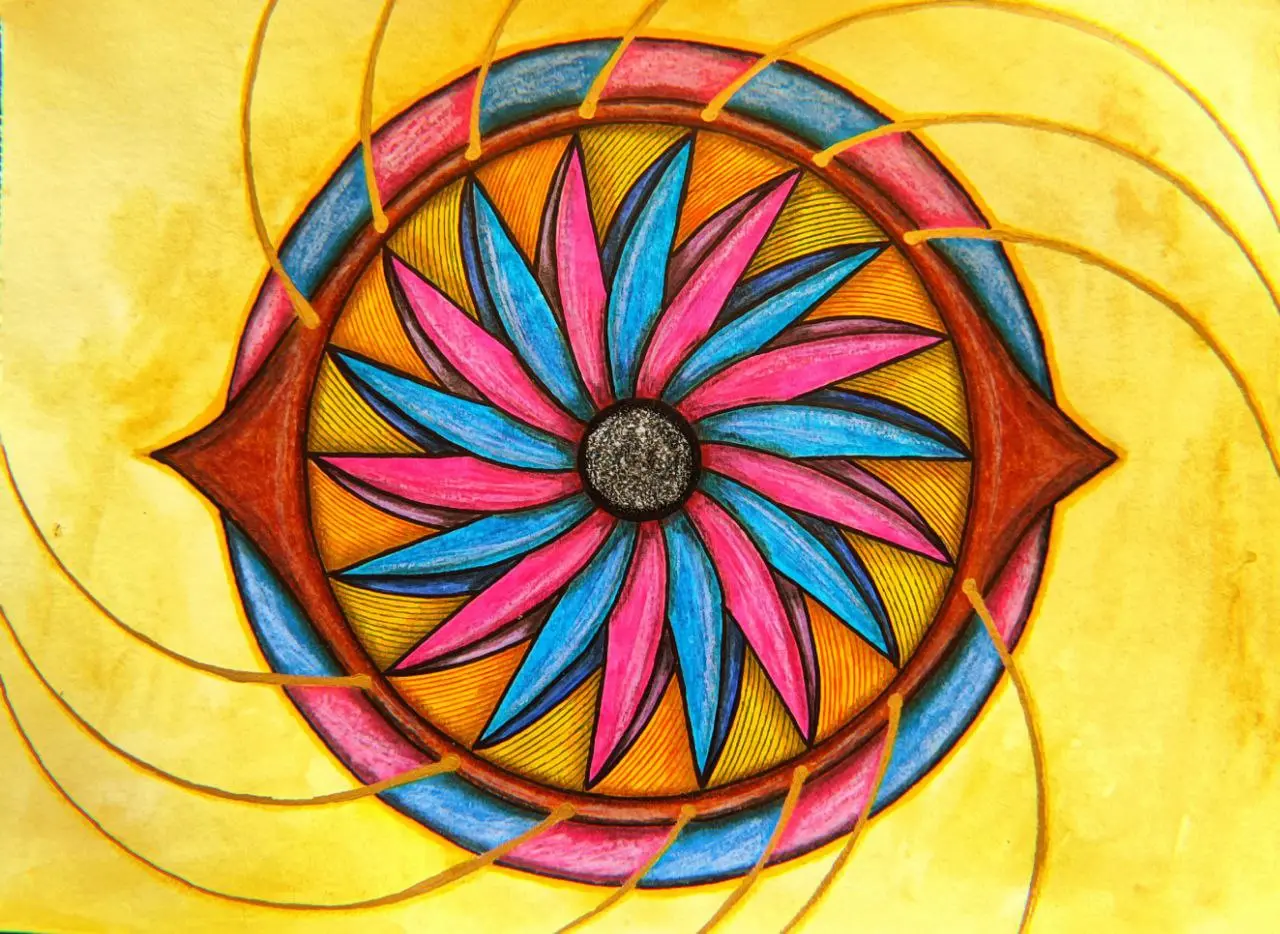 Mandala Molino Ancestral - Conexión con sabiduría ancestral y ciclos de la vida